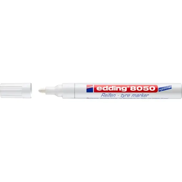 Μαρκαδόρος edding 8050 για ελαστικά λευκός - Edding