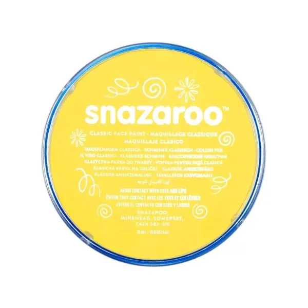 χρώμα για το πρόσωπο snazaroo bright yellow 18ml - Snazaroo
