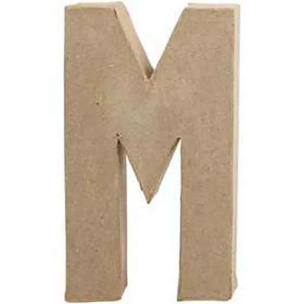 Γράμμα χάρτινο μεγάλο m - Deco