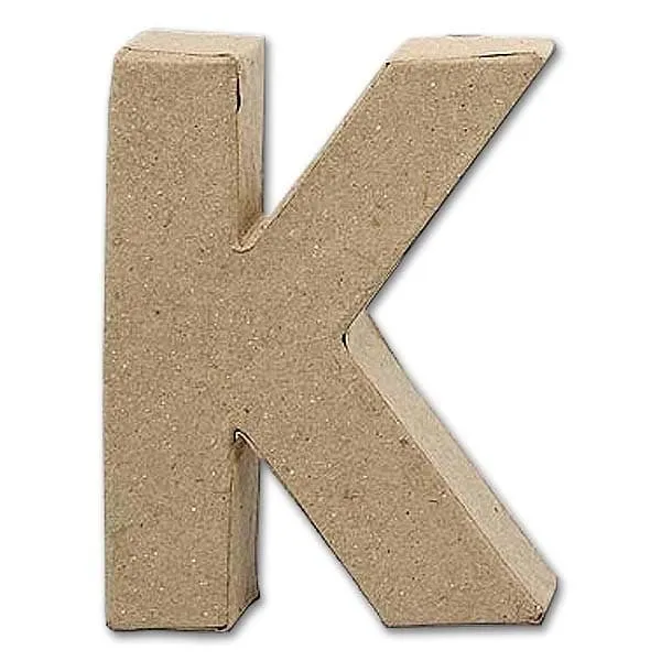 Γράμμα χάρτινο μικρό k - Deco
