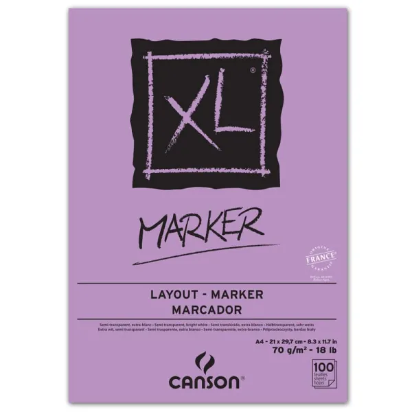 Μπλοκ canson xl marker layout a3 100 σελίδες 70gr - Canson