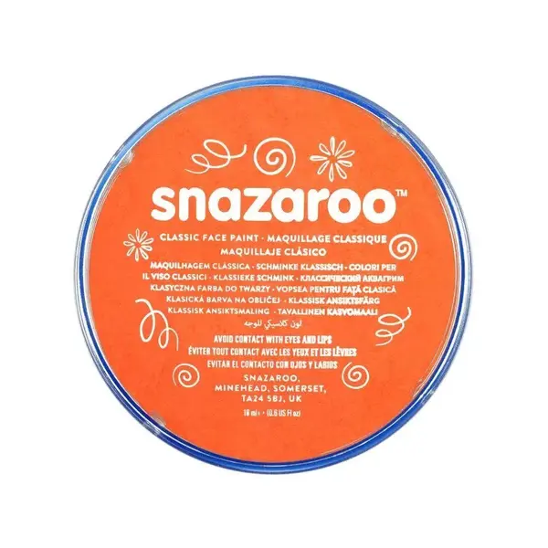 χρώμα για το πρόσωπο snazaroo orange 18ml - Snazaroo