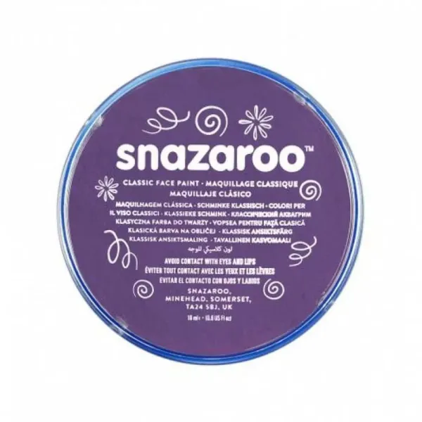 χρώματα για το πρόσωπο snazaroo purple 18ml - Snazaroo