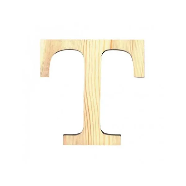 Γράμμα artemio ξύλινο t 12cm - Artemio