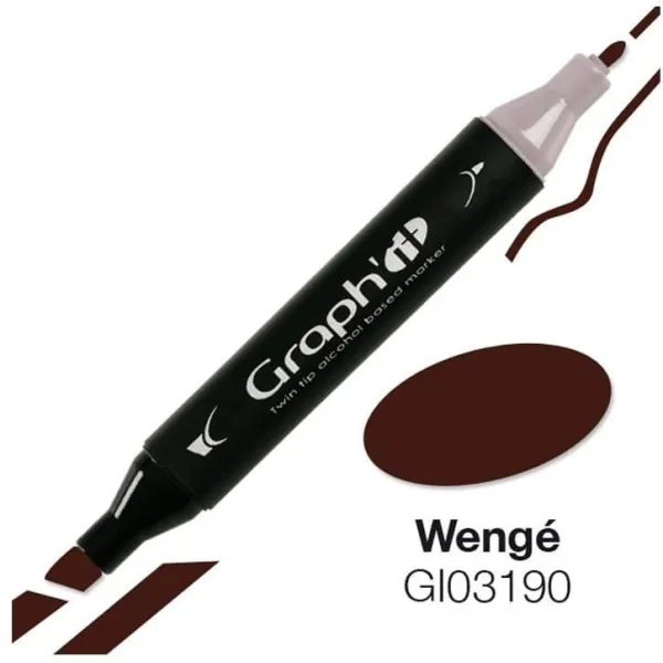 Μαρκαδόρος graph it twin tip wenge 3190 - Oz