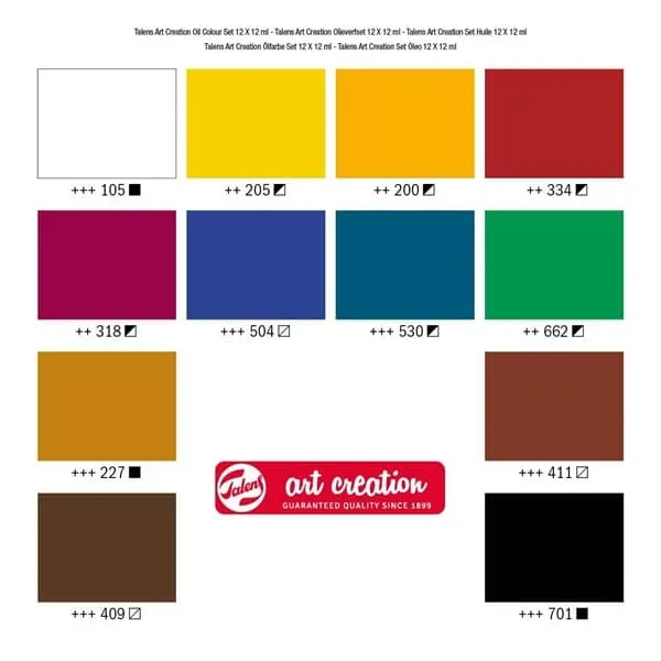 Λάδια talens artcreation 12ml 12 τεμάχια - Talens