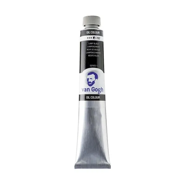 χρώμα λαδιού talens van gogh 60ml lamp black 702 - Talens