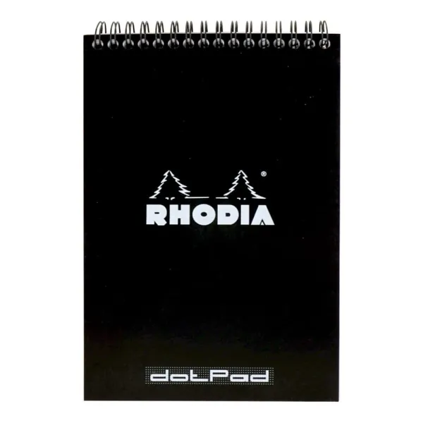 Μπλοκ σπιράλ rhodia α5 dots 80 φύλλα black - Rhodia
