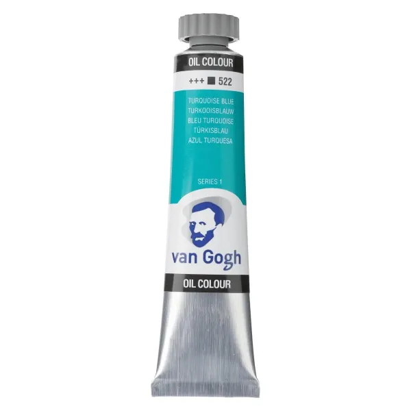 χρώμα λαδιού talens van gogh 20ml turquoise blue 522 - Talens