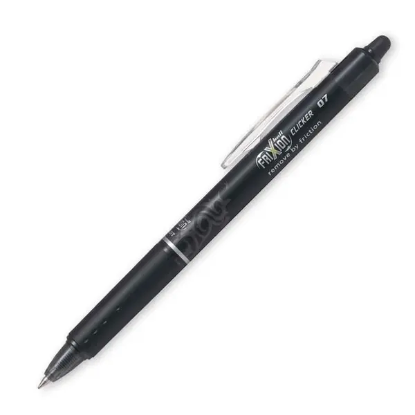 στυλό pilot frixion clicker 0.7m με κουμπί μαύρο - Pilot