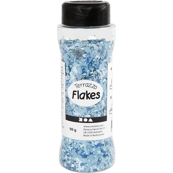 Αλατιέρα flakes terrazzo 90gr ασορτί μπλε - Deco