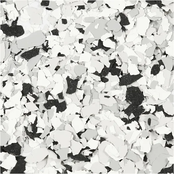 Αλατιέρα flakes terrazzo 90gr ασορτί μαύρο - Deco
