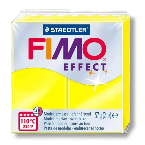 πηλός fimo effect 57gr neon yellow 101 - Staedtler