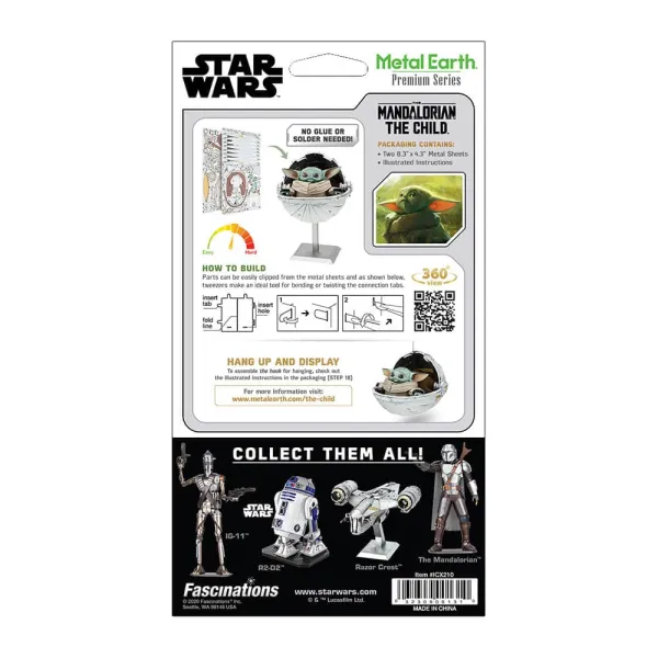Metal earth star wars mandalorian the child fascinations - Fascinations