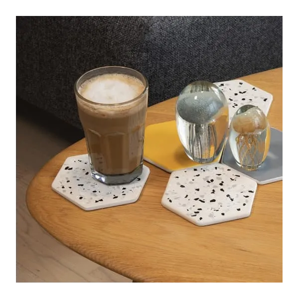 Αλατιέρα flakes terrazzo 90gr ασορτί κίτρινο - Deco