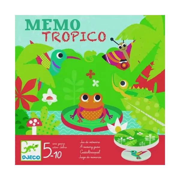 Επιτραπέζιο παιχνίδι djeco memo tropico 5+ - Djeco