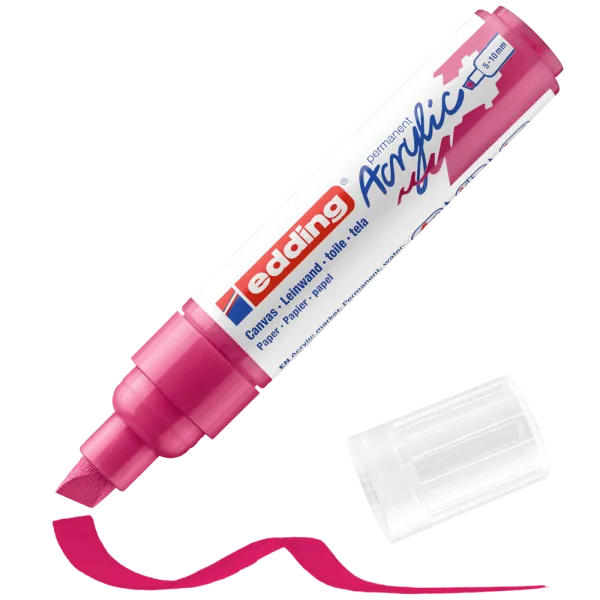 Μαρκαδόρος ακρυλικός edding 5000 telemagenta 5-10mm - Edding