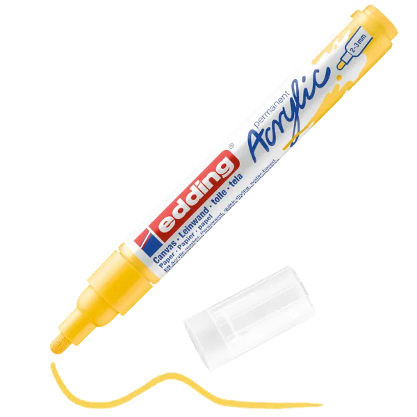 Μαρκαδόρος ακρυλικός edding 5100 traffic yellow 2-3mm - Edding