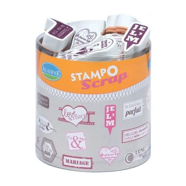 σφραγίδες stampo scrap wedding (03702) - Aladine
