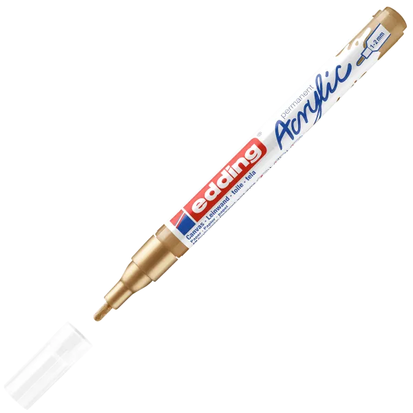 Μαρκαδόρος ακρυλικός edding 5300 gold 1-2mm - Edding