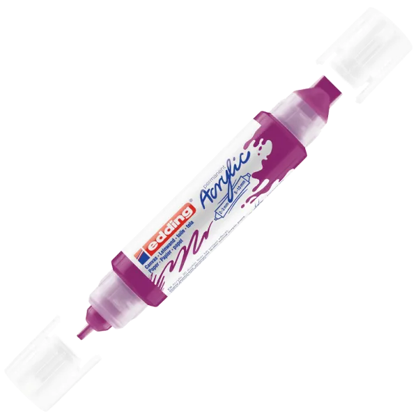 Μαρκαδόρος ακρυλικός διπλός edding 5400 2-3mm/5-10mm berry - Edding