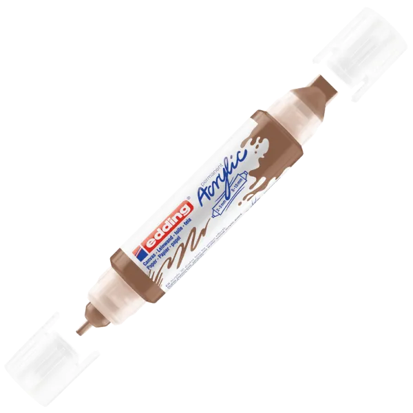 Μαρκαδόρος ακρυλικός διπλός edding 5400 2-3mm/5-10mm hazel - Edding
