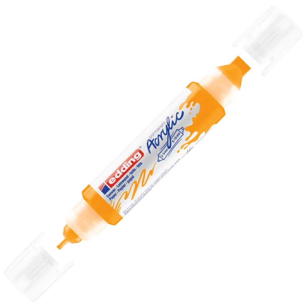 Μαρκαδόρος ακρυλικός διπλός edding 5400 2-3mm/5-10mm sunny yellow - Edding
