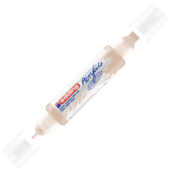 Μαρκαδόρος ακρυλικός διπλός edding 5400 2-3mm/5-10mm warm beige - Edding