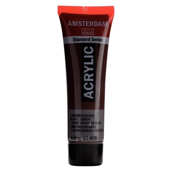 Ακρυλικό χρώμα talens amsterdam 20ml 409 burnt umber - Talens