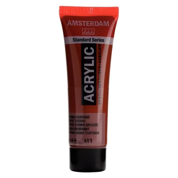 Ακρυλικό χρώμα talens amsterdam 20ml 411 burnt sienna - Talens
