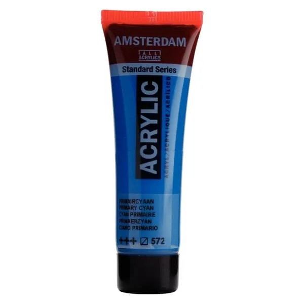 Ακρυλικό χρώμα talens amsterdam 20ml 572 primary cyan - Talens