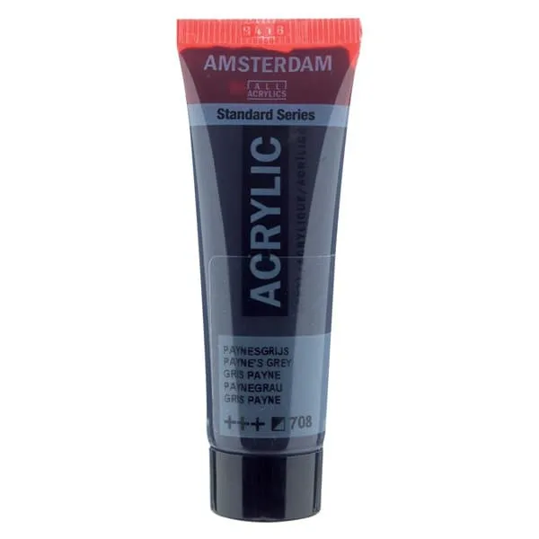 Ακρυλικό χρώμα talens amsterdam 20ml 708 payne's grey - Talens