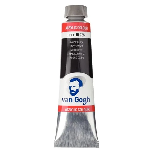 Ακρυλικό χρώμα talens van gogh 40ml 735 oxide black - Talens