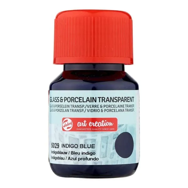 χρώμα glass & porcelain talens transparent indigo blue 5029 - Talens