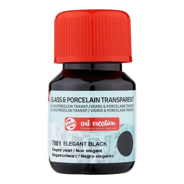 χρώμα glass & porcelain talens transparent elegant black 7001 - Talens