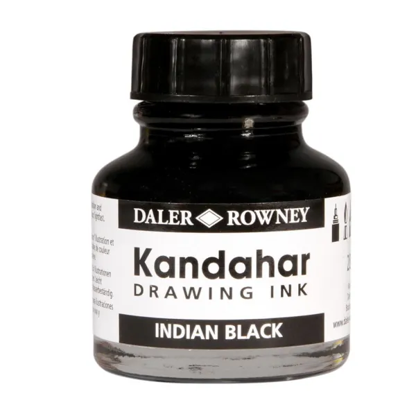 Μελάνι daler rowney black kandahar ink 28ml - Daler rowney