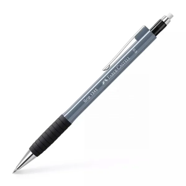 Μηχανικό μολύβι faber castell grip 1345 0.5 grey anthracite - Faber castell