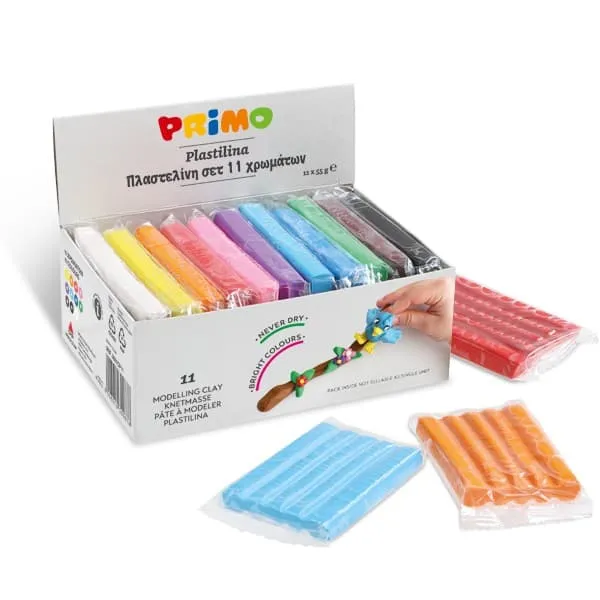 πλαστελίνη primo 11 χρώματα 605gr (2661cp11) - Cmp primo