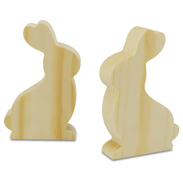 Λαγουδάκι ξύλινο 10x6.5x2cm - Meyco