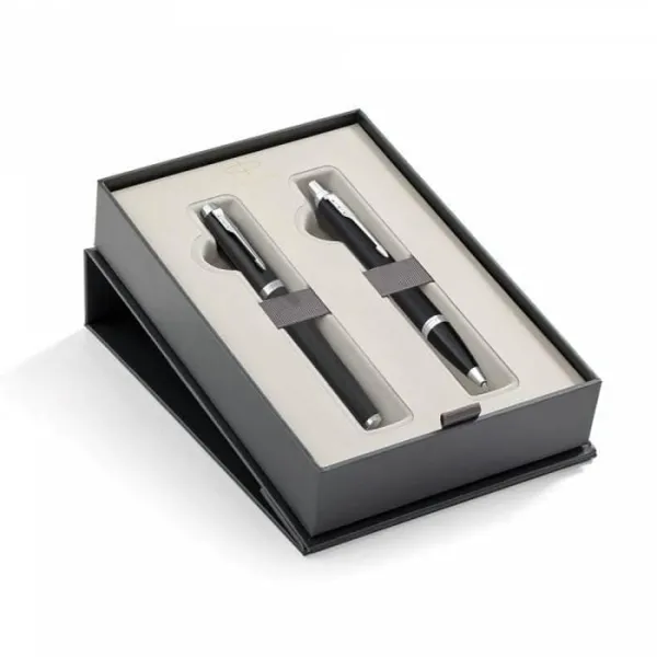σετ δώρου parker i.m. essential matte black ct (rb-bp) - Parker