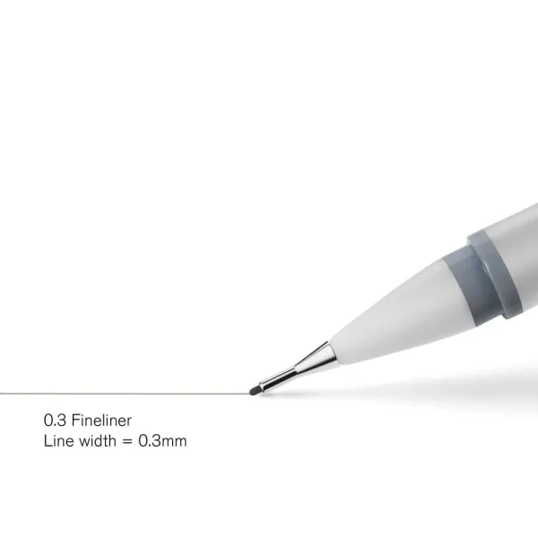 Μαρκαδόρος σχεδίου winsor & newton 0.3 grey - 