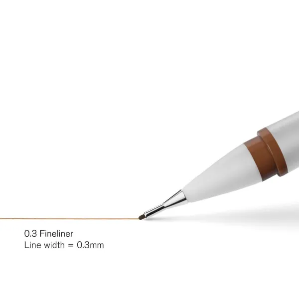 Μαρκαδόρος σχεδίου winsor & newton 0.3 sepia - 