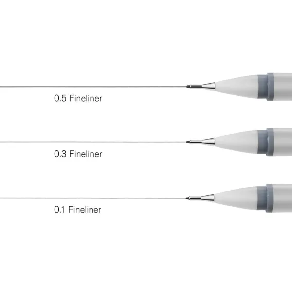 Μαρκαδόρος σχεδίου winsor & newton 0.3 grey - 