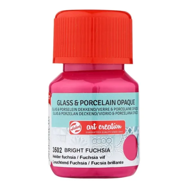 χρώμα glass & porcelain talens opaque 30ml bright fuchsia 3502 - Talens