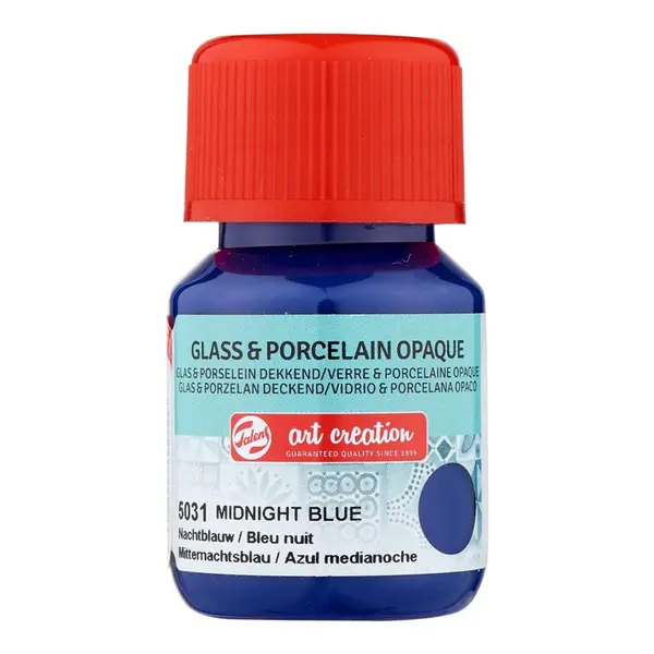 χρώμα glass & porcelain talens opaque 30ml midnight blue 5031 - Talens