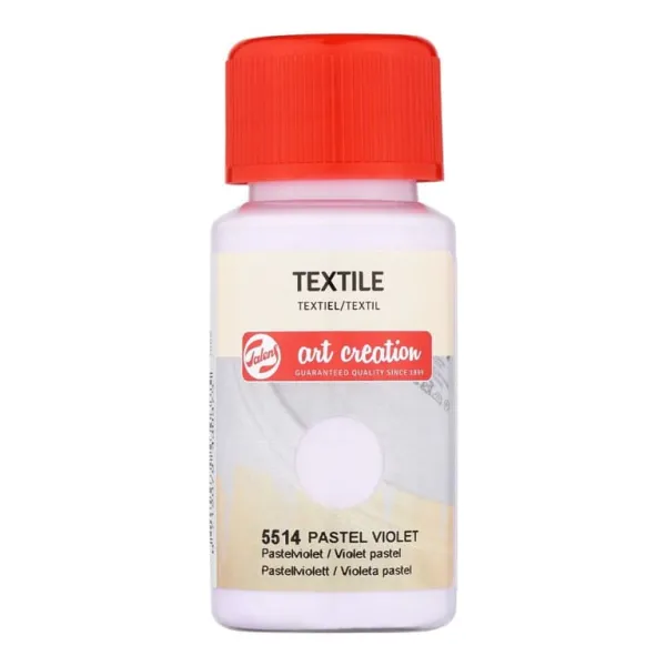 χρώμα για υφασμα talens textile 50ml pastel violet 5514 - Talens