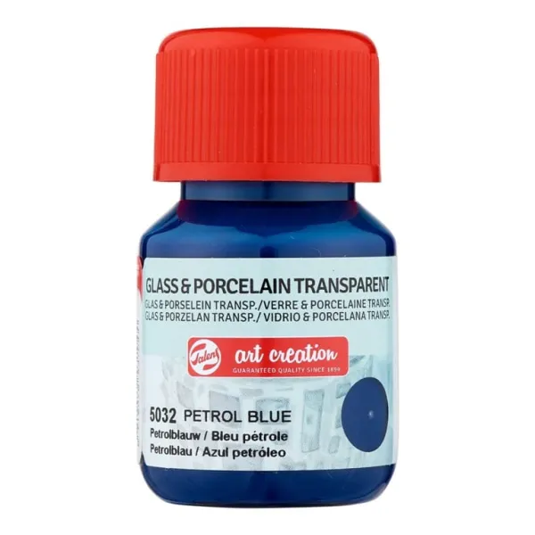 χρώμα glass & porcelain talens transparent petrol blue 5032 - Talens