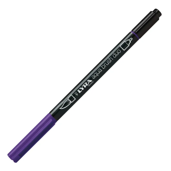 Μαρκαδόρος lyra aqua brush duo 6520038 violet - Lyra