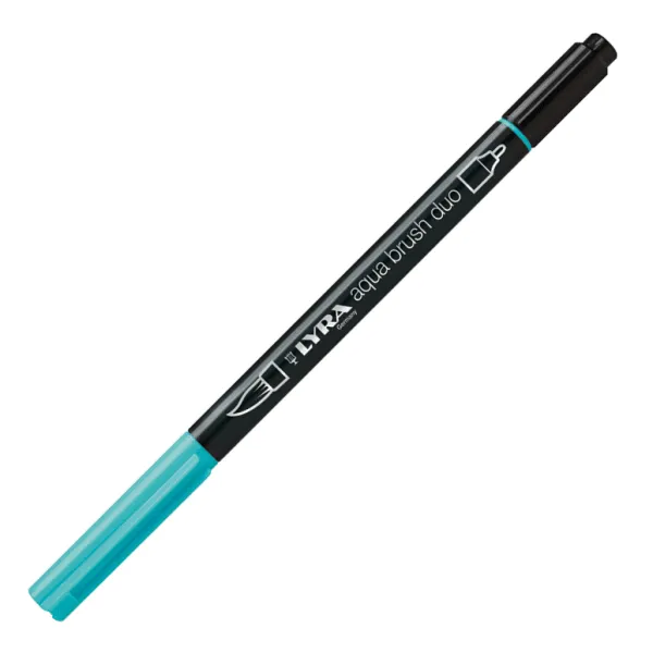Μαρκαδόρος lyra aqua brush duo 6520062 french green - Lyra