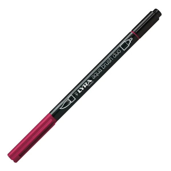 Μαρκαδόρος lyra aqua brush duo 6520093 burnt carmine - Lyra